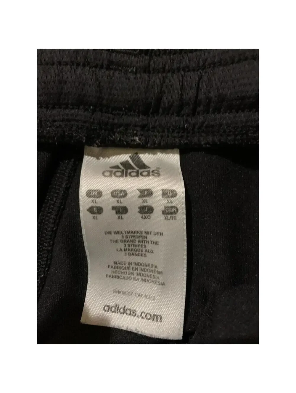 Men's Black Adidas Athletic pants XL X LARGE lightweight track